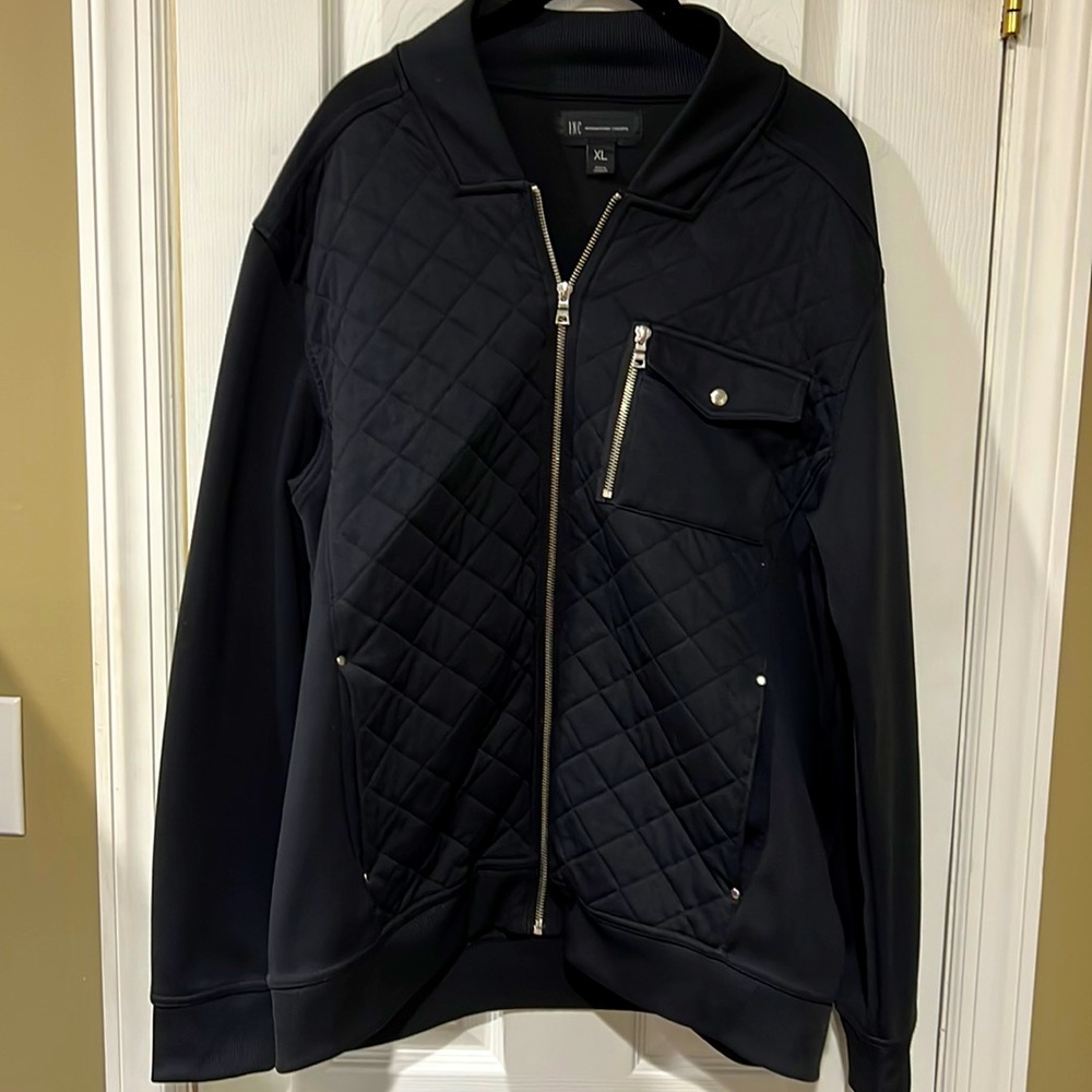 Inc Brand Quilted Jacket Solid Back Like New Xl - image 1